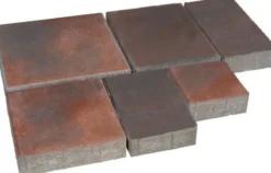 Pihakivisarja Rudus Roomalaiset pienet kivet 80 mm sileä punamusta