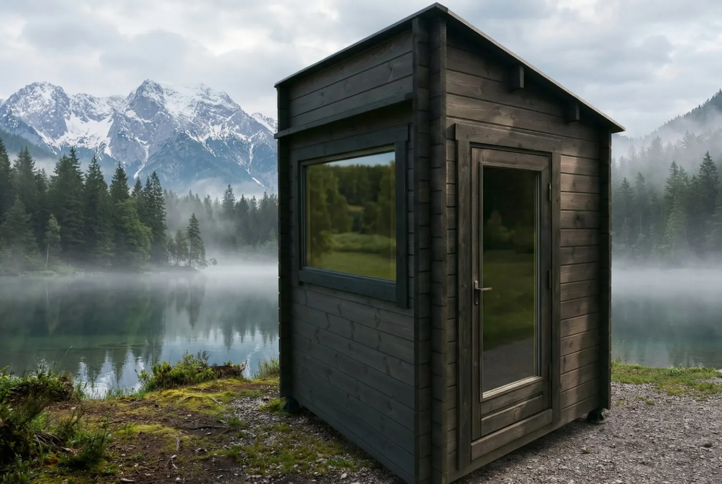 Pihasauna LP Garden Kuutio, 4.2m², pulpettikatto