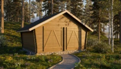 Pihavarasto/lato LP Garden U-XL, 19.3m², vinoumpiseinäinen