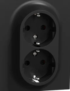 Pistorasia Schneider Electric ELKO One, 2-osainen, 16A, IP21, UPJ, uppoasennus, peitelevyllä, jousiliitos