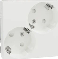 Pistorasia Schneider Electric Exxact, 2S/16A/IP21 1X UKJ, vino, valkoinen, 50 kpl pakkaus