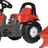 Polkutraktori perävaunulla Rollykid Valtra, punainen