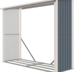 Polttopuukatos Fornorth 242x89x190cm, 2.15m²