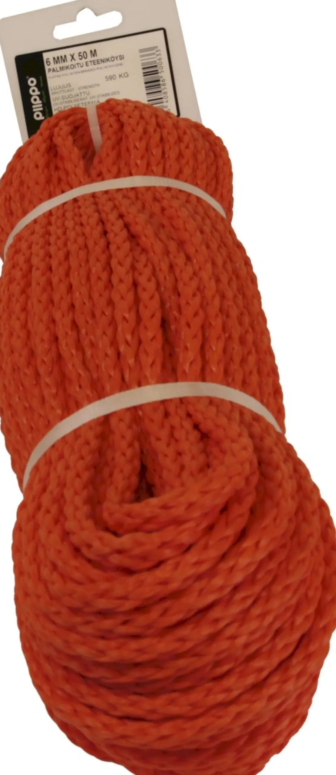 Polyeteeniköysi Piippo palmikoitu 6mm x 50m