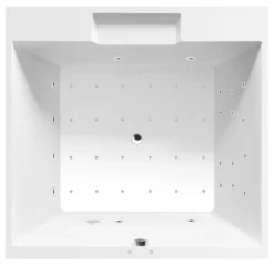 Poreamme Interia Came Attraction Hydro-Air, 1750x1750x500mm, 720l, valkoinen
