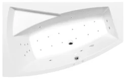 Poreamme Interia Evia Attraction Hydro-Air, 1700x1000x470mm, vasen, 255l, valkoinen
