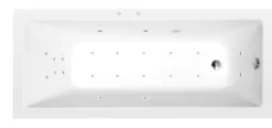 Poreamme Interia Noemi Attraction Hydro-Air, 1600x700x390mm, 183l, valkoinen