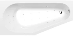 Poreamme Interia Projekta Active Hydro-Air, 1600x800x440mm, vasen, 185l, valkoinen