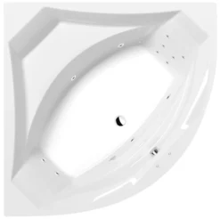 Poreamme Interia Rosana Attraction Hydro, 1500x1500x490mm, 365l, valkoinen
