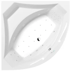 Poreamme Interia Rosana Highline Hydro-Air, 1400x1400x490mm, 290l, valkoinen
