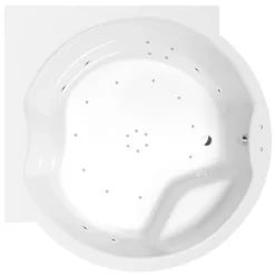 Poreamme Interia Royal Active Hydro-Air, 1730x1730x490mm, 580l, valkoinen