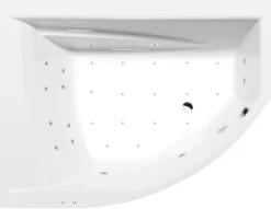 Poreamme Interia Tandem Active Hydro-Air, 1700x1300x500mm, vasen, 395l, valkoinen