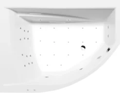 Poreamme Interia Tandem Attraction Hydro-Air, 1700x1300x500mm, vasen, 395l, valkoinen