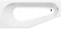 Poreamme Interia Tigra Highline Hydro-Air, 1500x750x460mm, vasen, 180l, valkoinen
