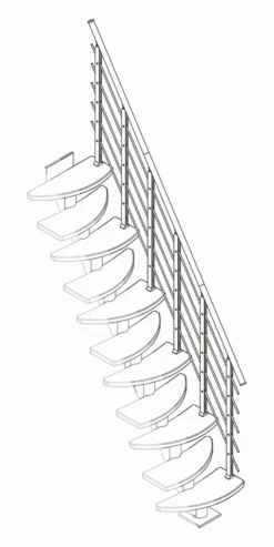 Porraskaide Dolle Design Berlin-portaisiin valkoöljytty tammi eri vaihtoehtoja