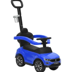 Potkuauto Volkswagen T-Roc, työntökahvalla, eri värejä