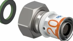 Puristusliitin Uponor S-Press Plus 20-G3/4"SN pyörivällä mutterilla