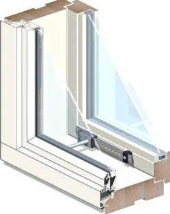 Puu-alumiini-tuuletusikkuna MSEAL 3x12 karmi 131mm