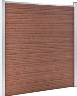 Puutarha-aita puukomposiitti 526x186cm ruskea