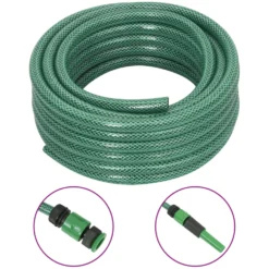 Puutarhaletku liitinsarjalla vihreä 0,6" 20 m PVC