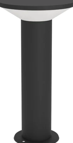 Pylväsvalaisin Eglo Rigosa, IP44, 3000K, musta/valkoinen, eri kokoja
