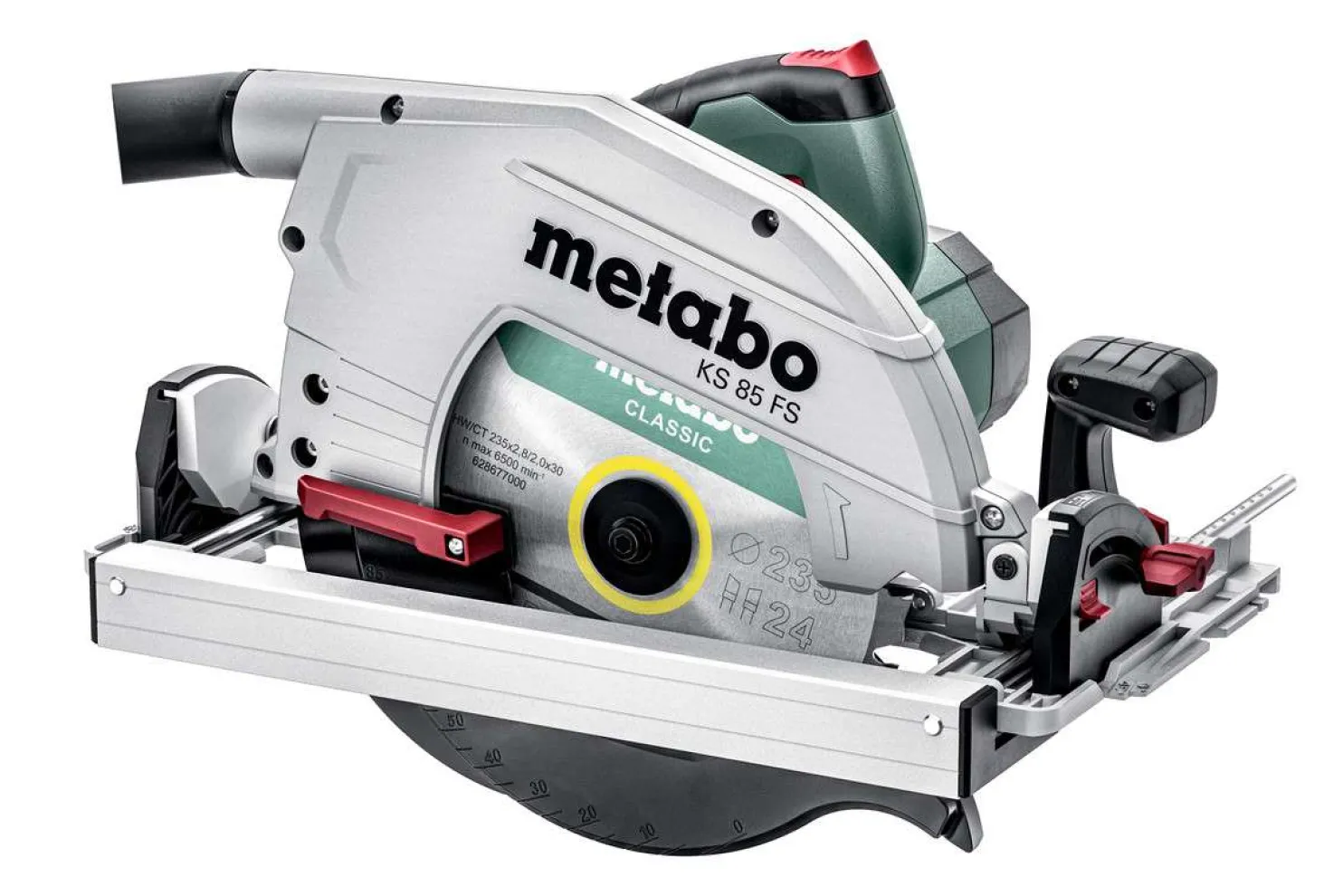 Pyörösaha Metabo KS 85 FS muovilaatikossa
