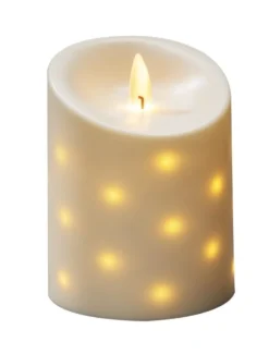 Pöytäkynttilä Konstsmide, IP44, paristokäyttöinen, 25 x LED, 14cm