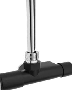 Pyyhekuivaimen venttiili Nordhem NS12M manuaalinen 430 mm C/C 40 mm G15 vasen mattamusta