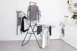 Pyykinkuivausteline Brabantia HangOn 25m + tanko musta