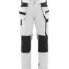 Riipputaskuhousut Blåkläder 1079 Stretch valkoinen/tummanharmaa