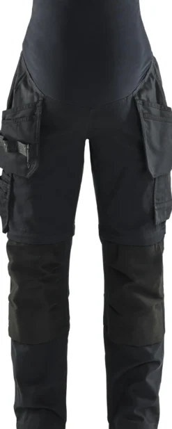 Riipputaskulliset äitiyshousut Blåkläder 7103 Zip-off