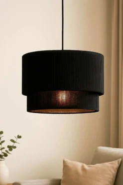 Riippuvalaisin Linento Lighting BK073, ø35cm, E27, max. 40W, IP20, musta