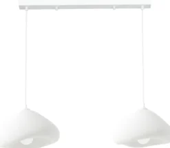 Riippuvalaisin Linento Lighting Lora 30-2-C-Luna, 2-osainen, valkoinen