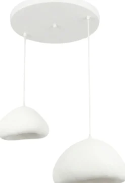 Riippuvalaisin Linento Lighting Lora 30-40-T-Luna, 2-osainen, valkoinen