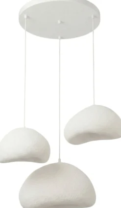 Riippuvalaisin Linento Lighting Loval Set-T-Nua, 3-osainen, valkoinen