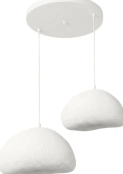 Riippuvalaisin Linento Lighting Loval 40-50-T-Nua 2-osainen valkoinen