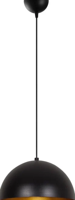 Riippuvalaisin Linento Lighting Sivani MR 721, Ø30cm, musta/kulta