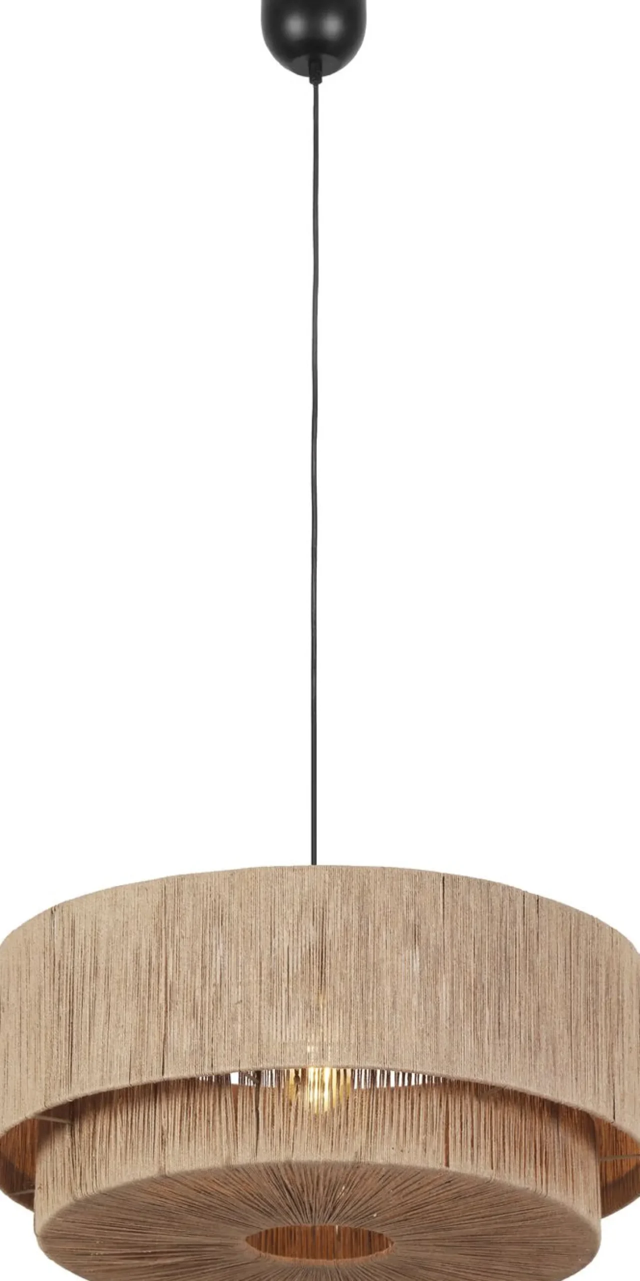 Riippuvalaisin Trio Smilla, 1-os, 60cm, E27, luonnonväri/rottinki