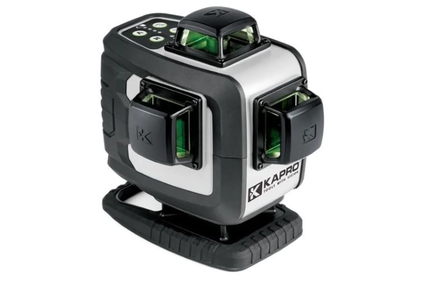 Ristilinjalaser Kapro 884G 4D 4x360°, vihreä