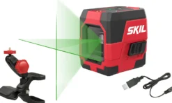 Ristilinjalaser Skil 1912 AA vihreä USB-ladattava