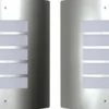 2 ruostumaton teräs vesitiivistä seinävaloa 60w