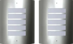 2 ruostumaton teräs vesitiivistä seinävaloa 60w