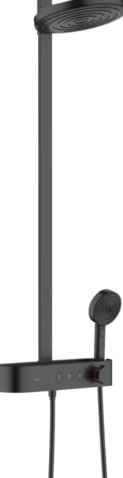 Sadesuihkusetti Hansgrohe Pulsify S Showerpipe 260 2jet, Ecosmart, Shower TabletSelect 400, mattamusta