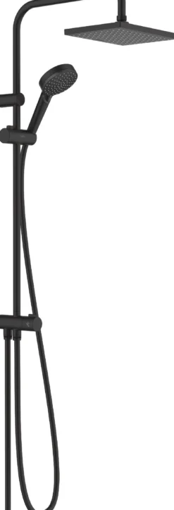 Sadesuihkusetti Hansgrohe Vernis Shape Showerpipe 230 1jet Ecosmart, Reno, mattamusta