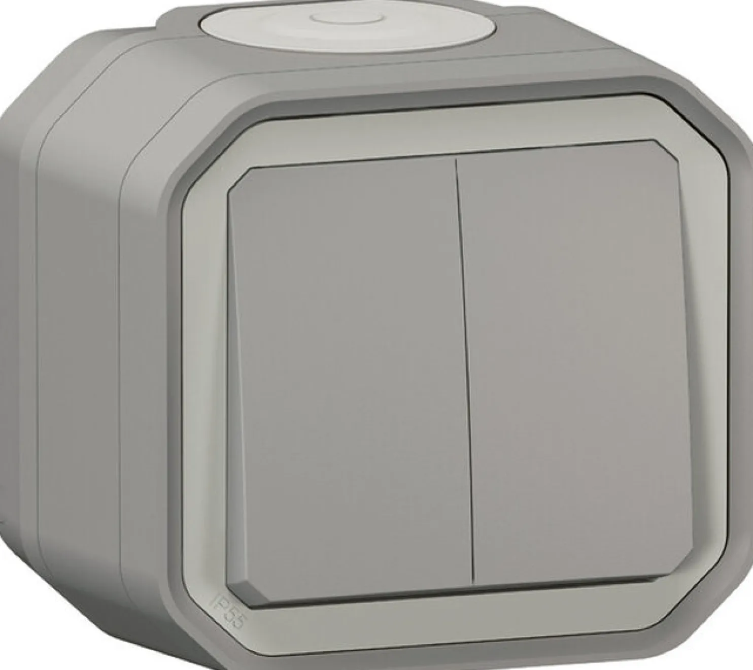 Sarjakytkin Legrand Plexo 10 A IP55 pinta, harmaa