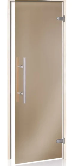Saunan lasiovi Andres Glass Comfort, haapakarmi, eri kokoja, eri värejä