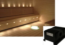 Saunavalaistussarja Cariitti VPAC-1527-L114 5-10 m² + LED-projektori + 11 valokuitua