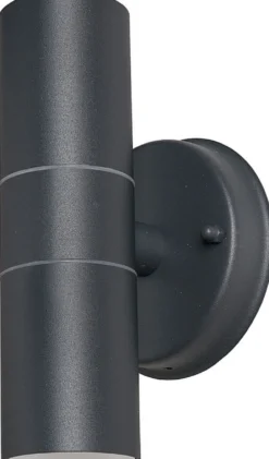 Seinävalaisin Airam Alppila Double, Ø60x200mm, ylös/alas, antrasiitti