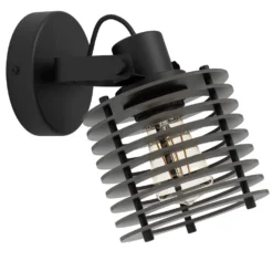 Seinävalaisin Eglo Segovia, E27, 40W, IP20, musta