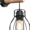Seinävalaisin Globo Mina 40W musta/luonnollinen